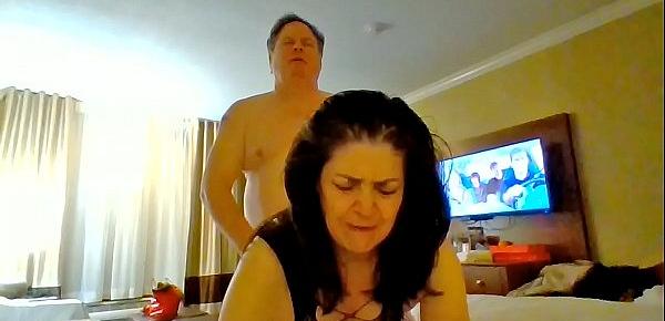  Latina BeautyGabriella Vega takes a cock in her ass in black body stocking